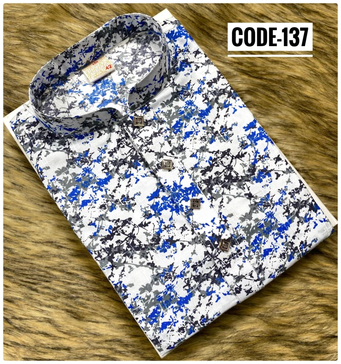 printed cotton panjabi